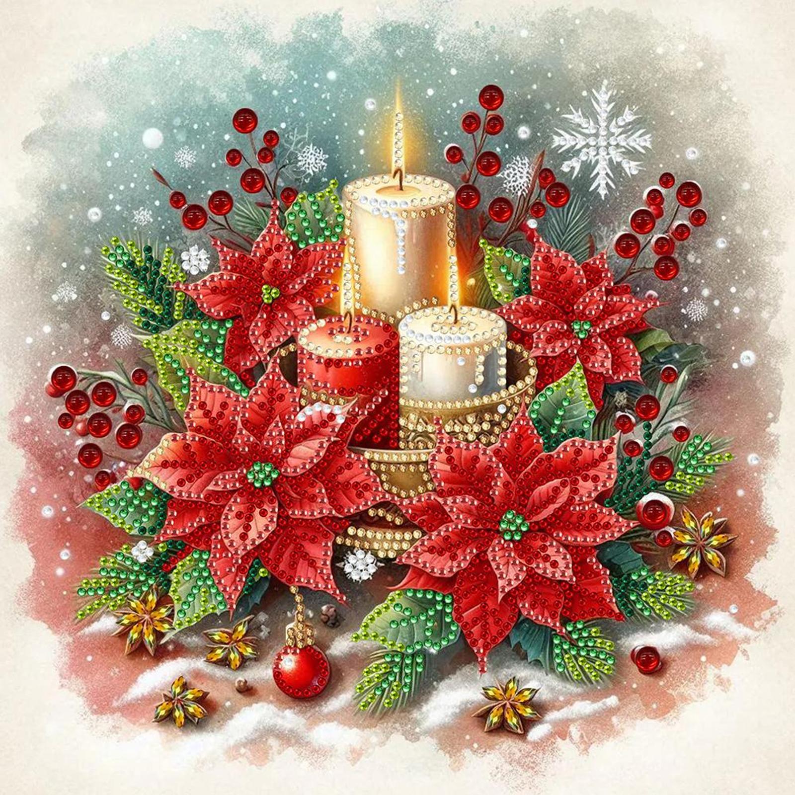 

30*30CM 5D DIY Partial Special Shaped Drill Christmas Stocking Diamond Painting Kit Xmas Home Decor Crafts Mosaic Painting