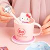 For Sanrio Collaboration Ceramic Mug Cartoon Pattern Coffee/Milk Cup Cute Hellokitty/Kuromi Design Mug Home Breakfast Water Cup