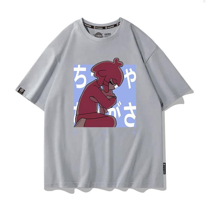 2026 New Anime Kasane Teto Cosplay Printed Short Sleeves TShirt Casual Tee Fashion Shirts Versatile in Summer Birthday Gifts