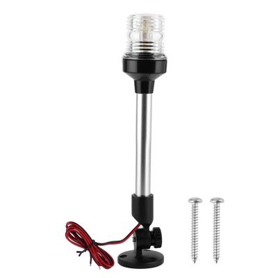 Adjustable LED All Around Anchor Light Sailing Boat Yacht Signal Bulb Foldable Waterproof 360 Degrees Round