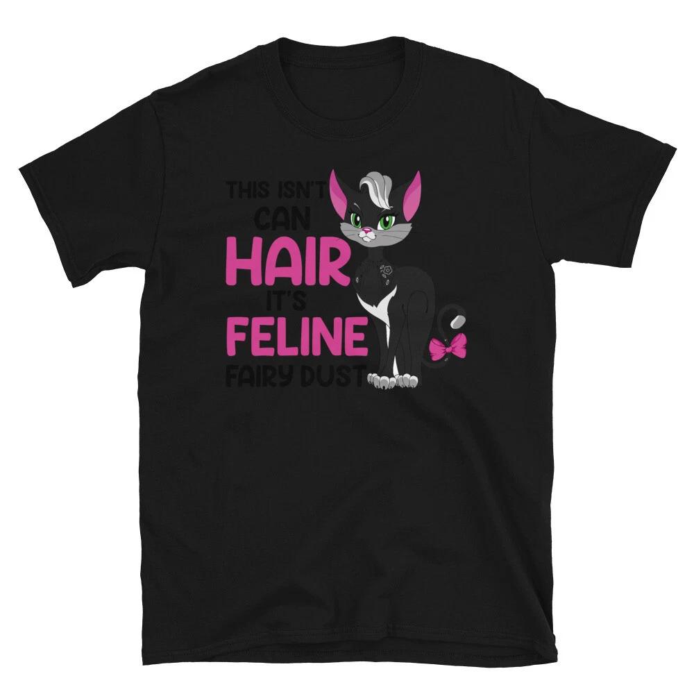 Feline Fairy Dust Cute Cat Funny Animal Kitty Cats T-Shirt L