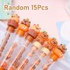 3Pcs Creative Interesting Capybara Neutral Pen Kawaii Aesthetic Cute Cartoon Beads Pen Writing Smooth Pens Quick-Drying Neutral Pens Gift School