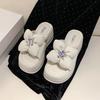 Fashion 8CM High Heels Slippers Women 2025 Summer New Thick-Soled Ladies High Platform Flower Beach Sandals Flip Flops Shoes