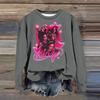 Women's Fashion Casual Long Sleeve Loose Printed Sweatshirt