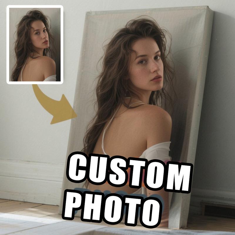 Custom Canvas Print,Personalized Wall Art with Your Photos,for Bedroom,Living Room,Kitchen,Bathroom Decor,Canvas Wall Art