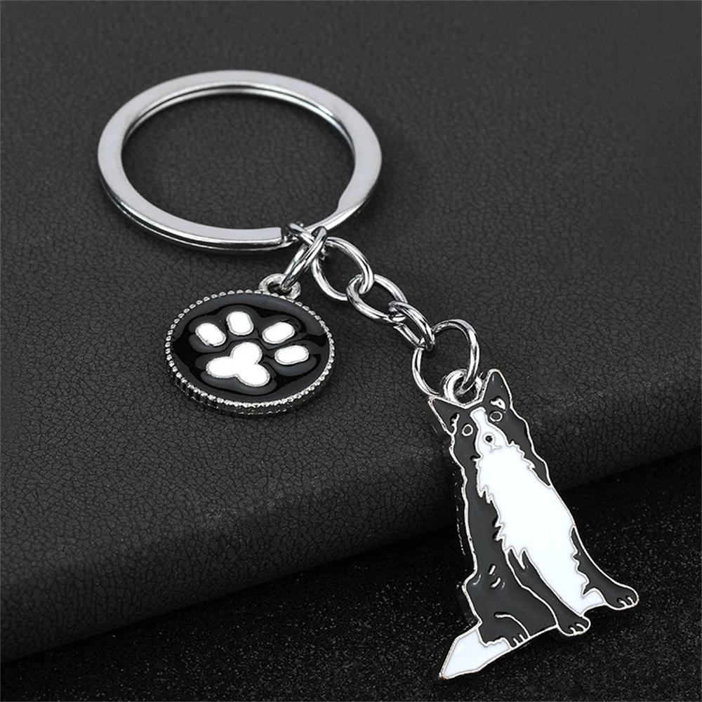 Fashion Alloy French Bulldog Pug Dog Keychain Cute Pet Dog Keyring Bag Handbag Charm Accessories For Women Animal Lovers Gifts