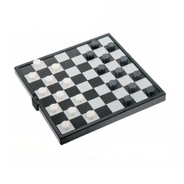 1 Set Checkers Durable Folded Plastic Chess Checkers Checkers Set Draughts for Kids Children Adults