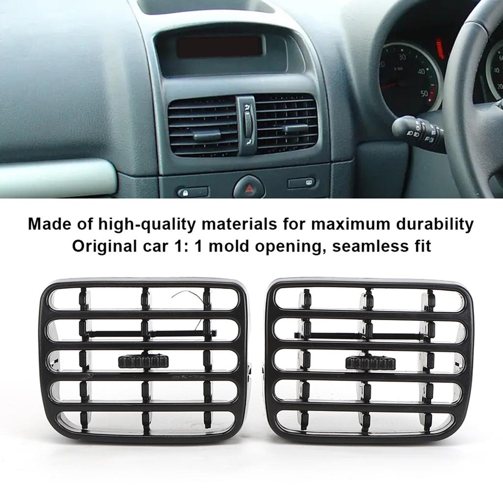1Pair Air Condition Vent Frame Car Dashboard Grille Fit for CLIO MK2 1998‑2006