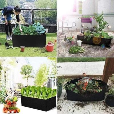 Thickened Felt With Handle Planting Bag, Suitable For Flowers And Vegetables, Fabric Elevated Garden Bed, Breathable And Durable Flowerpot