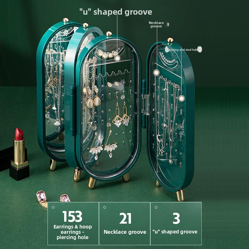Large capacity jewelry display stand stretchable layered necklace earrings bracelet jewelry storage box spot wholesale