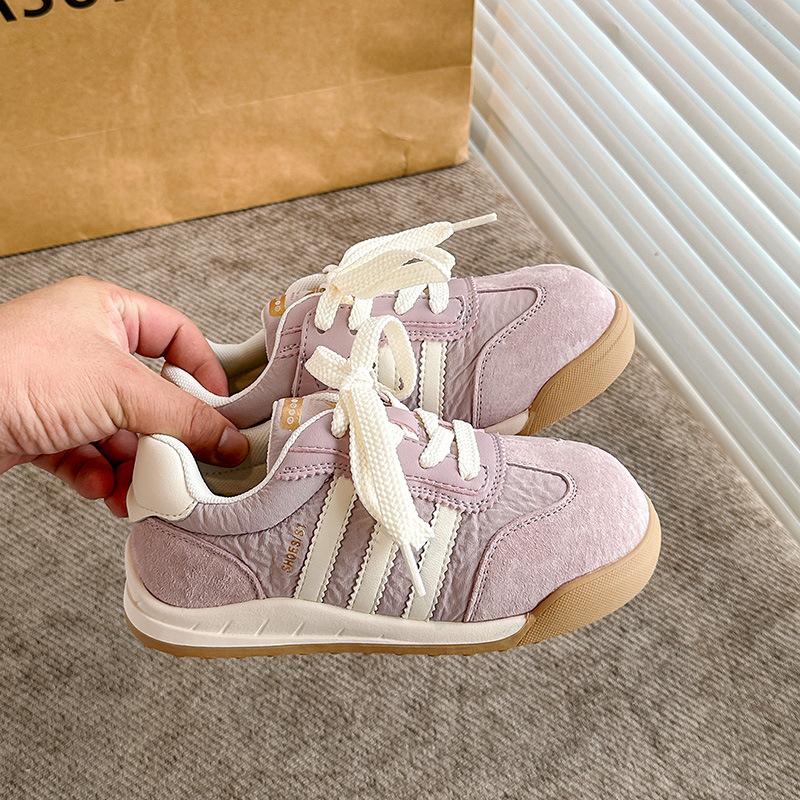 

Детская повседневная обувь, кеды, осень 2025, новые маленькие белые туфли для девочек, обувь на мягкой подошве в стиле Форреста Гампа, дышащая спортивная обувь для мальчиков 37 фиолетовый