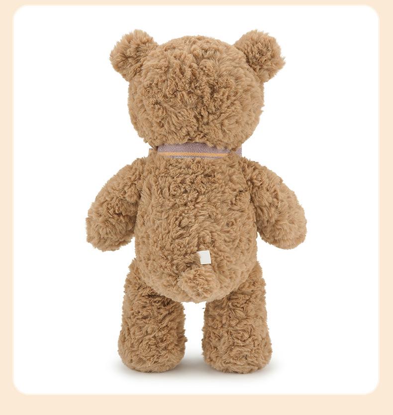 Peggy Teddybär-Plüschtier – Niedliches, kuscheliges Stofftier mit Fliege, ideales Geschenk für Mädchen