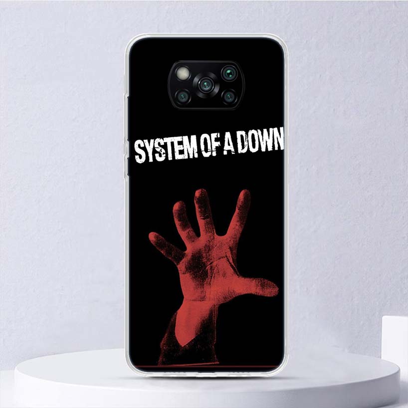 

System Of A Down Soft Case For Xiaomi Poco X7 X6 X5 X4 X3 Nfc F7 Ultra F6 F5 Pro Phone Cover F4 Gt F3 M5S M4 M3 M5 M6 Coque Xiaomi Poco X4 GT
