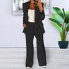 Cardigan aderente a tinta unita moda europea e americana 2024 Set completo da donna