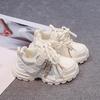 Korean-Inspired Girls' Pink Velcro Sports Shoes - Autumn 2026 Lightweight Dad Sneakers