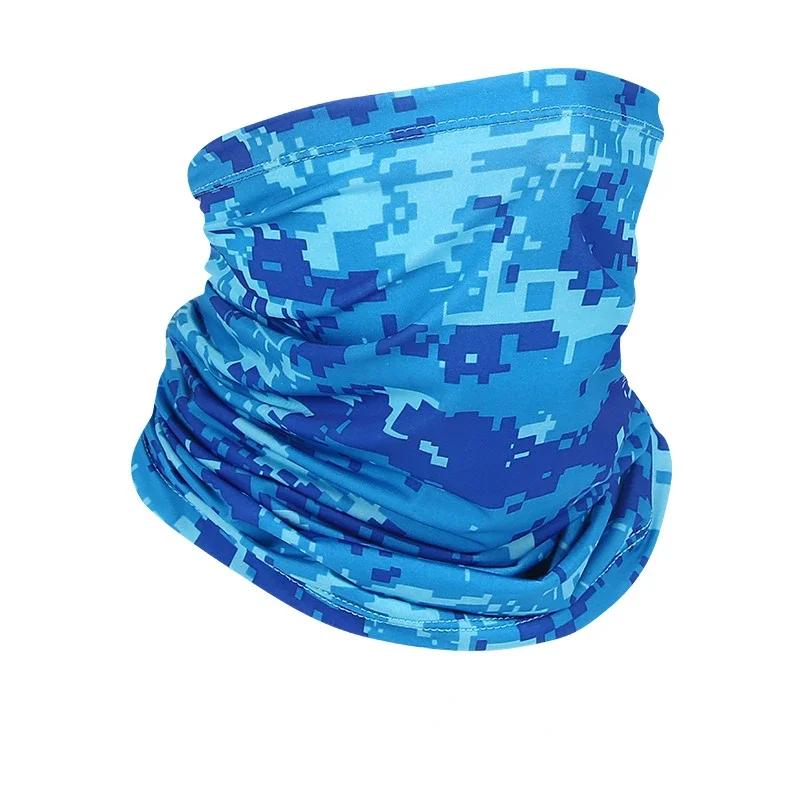 Ice Silk Face Cover mask Neck Tube Quick-drying Outdoor Fishing Cycling Magic Motorcycle Breathable Bandana UV Protection Scarf
