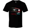 Amerikanisch Hergestellt Rot 66 Stang Front Musclecar Geschenk T-Shirt