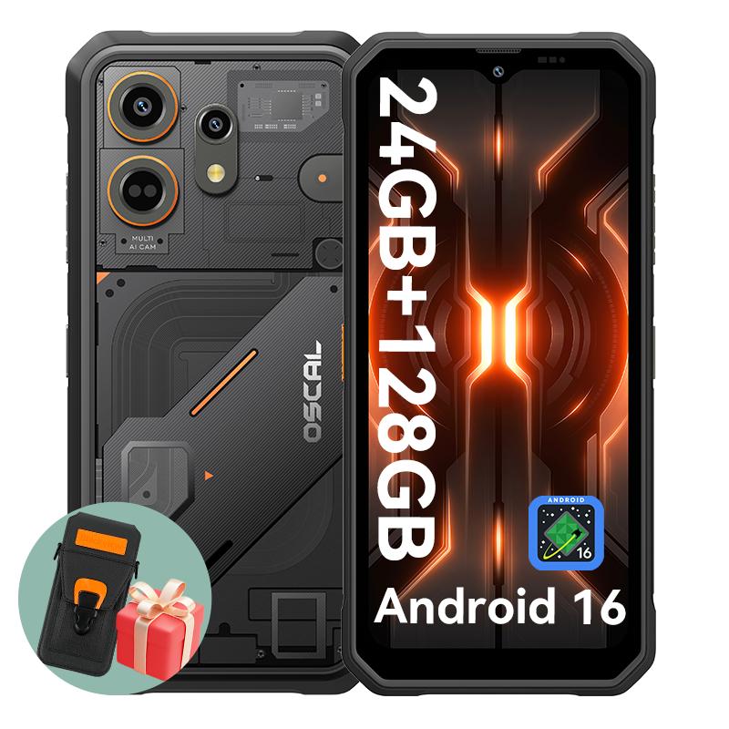 OSCAL MARINE 3 Android 16 Smartphone 8GB+128GB MediaTek Helio G81 Rugged Phone Mobile