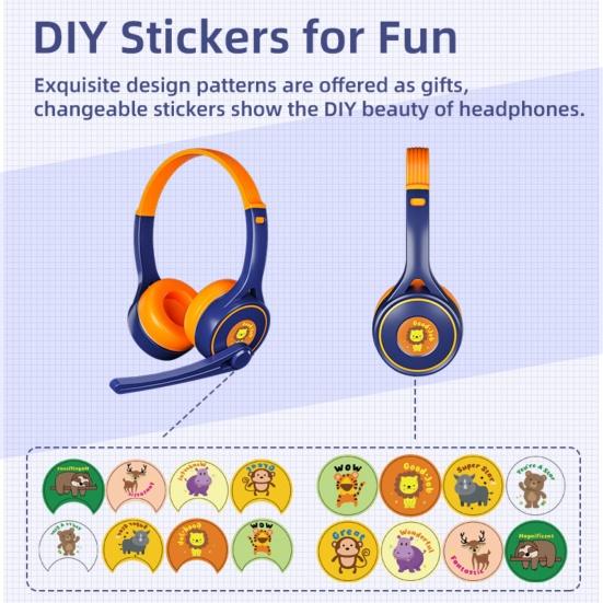 SY-G30 Wired Headphone Comfortable Noise Reduction Over-Ear Computer Headphone with Microphone for Online Course