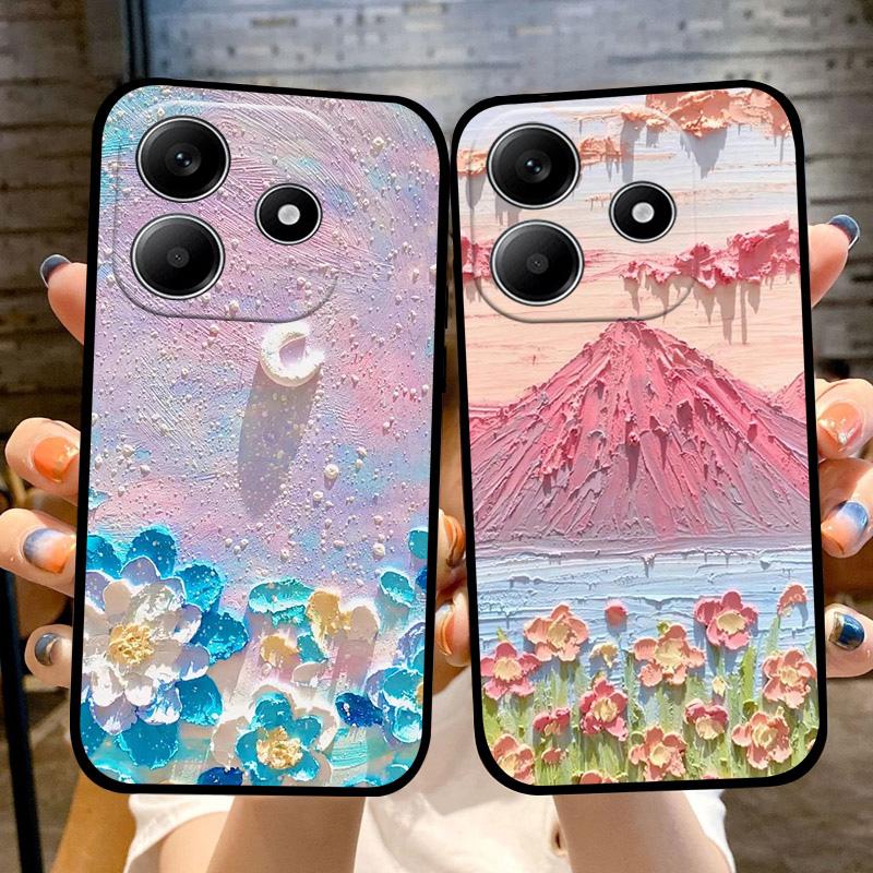 For Redmi Note 14 4G 5G Case Fashion Cute Protective TPU Soft Silicone Phone Cases Protector For Redmi Note14 Phone Bumper Cover