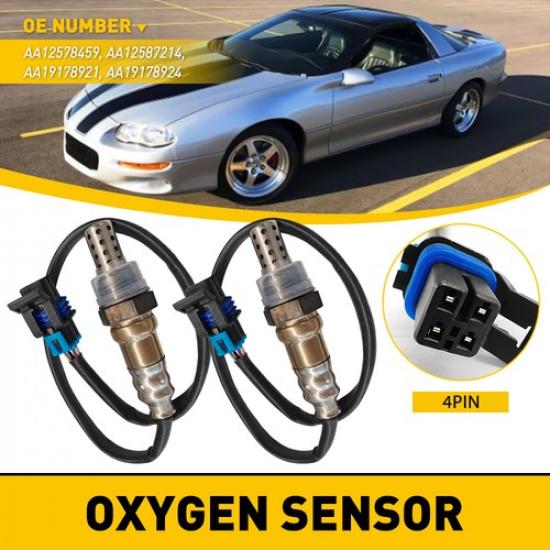2Pcs Downstream 02 O2 Sensor Oxygen For 2003-2006 Isuzu Ascender L6 4.2L V8 5.3L