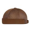 Spring Summer Brimless Melon Skin Adjustable Hip Hop Hat Fashion Men Women Breathable Simple Landlord Cap
