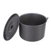 Camping Soup Pot Cookware with Lid 15L Large Outdoor Portable Hanging Pot Cooking Set for 8-10 People