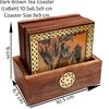 Traditional Gemstone Painting Tea Coffee Coaster Set    Handicrafts  Home Decor   Decorative Items In Living Room, Bedroom