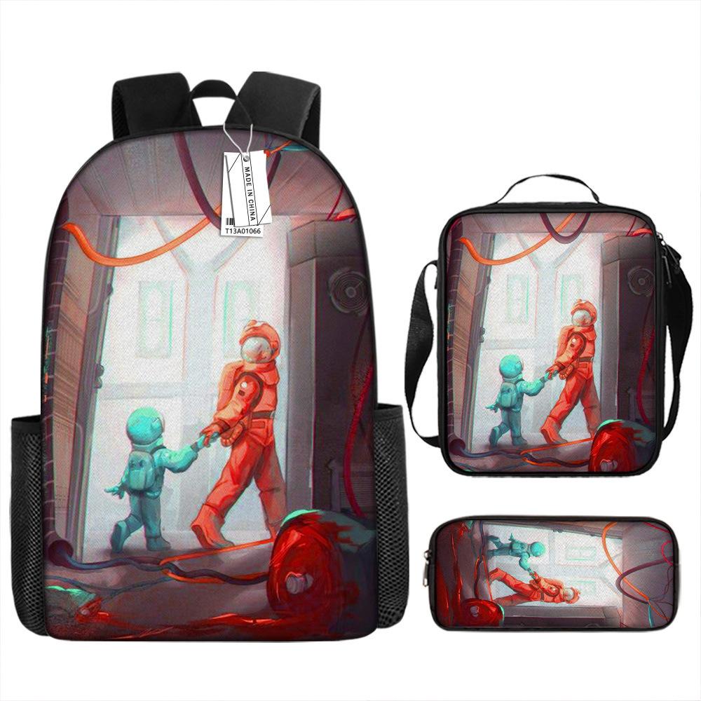 Our Middle School Student Schoolbag Cartoon Schoolbag Children's Backpack Satchel Animation
