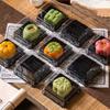 50pcs Transparent Muffin Container Box Square Shape Cookies Sealed Storage Box  Wedding