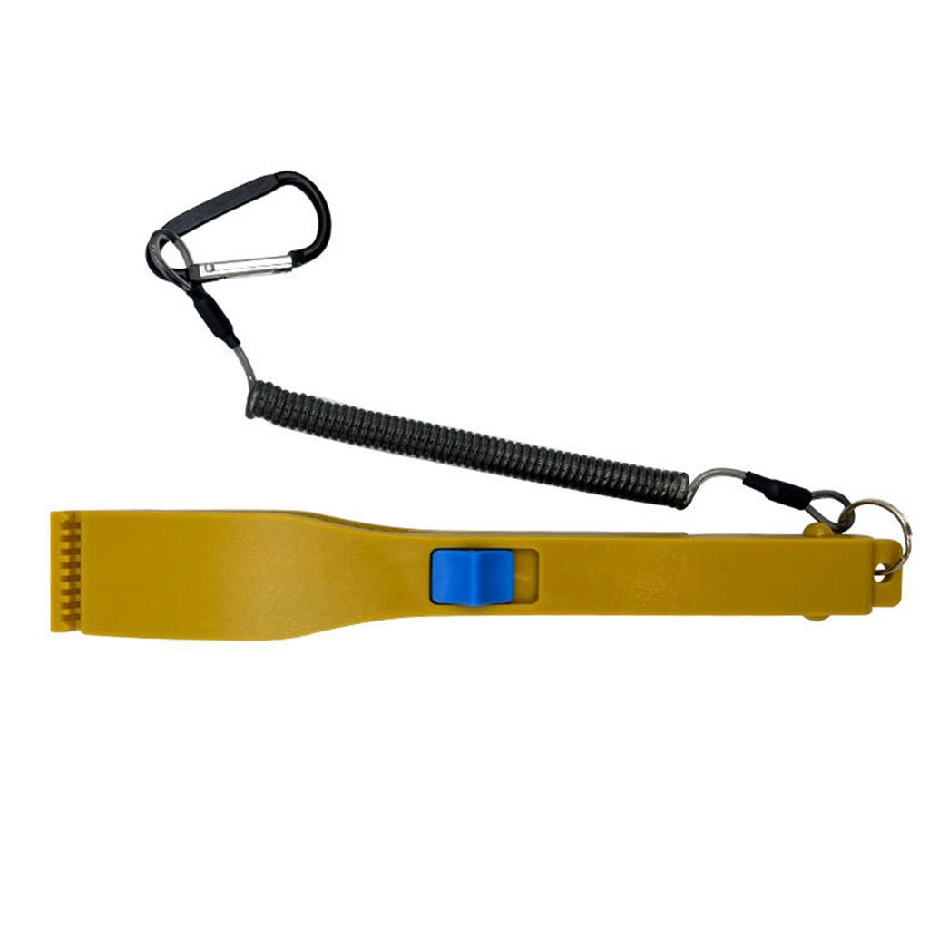 Tragbarer Fischgreifer Zange Kunststoff Fischgreifer mit Lanyard Schlüsselanhänger Halter Fischhalter Angelwerkzeug Langlebig