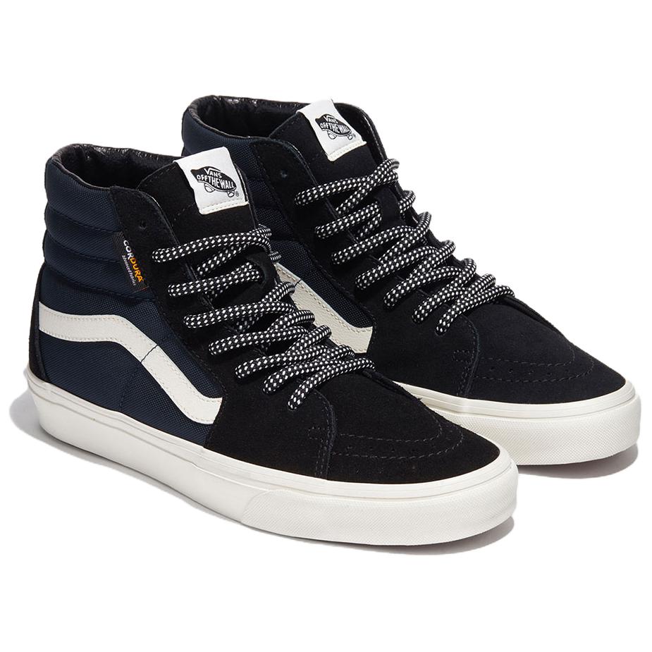 Vans Sk8 Hi Fashion Versatile Low-Top High-Top Skate Shoes Unisex Sneakers Blue Black VN000CMXLKZ