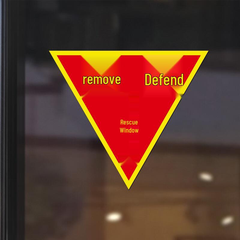 Bailike Fire Safety Warning Window Stickers (5 Pcs)