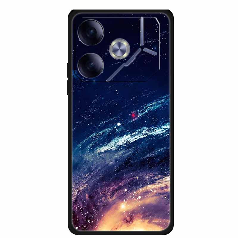 Phone Case For Tecno Pova 6 Back Cover Case Shockproof Black Silicone Soft Funda For Tecno Pova 6 Case Pova6 6.78" Capas Coque