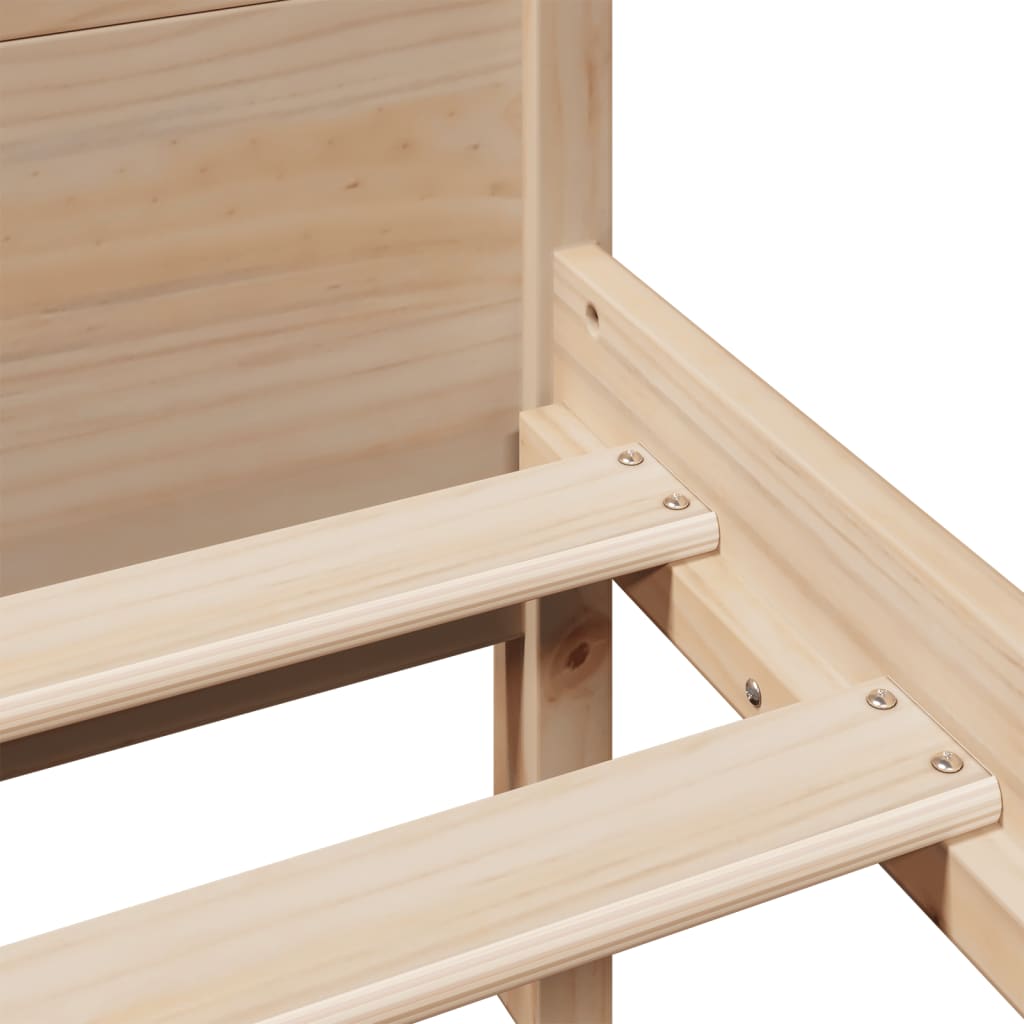 Solid Wood Bed Without Mattress 120 X 200 Cm Pine Wood