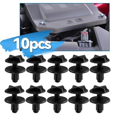 10X Deksel for bilbatteri Kåpepanel Klips Passer 9mm Hull For Range Rover Land Rover