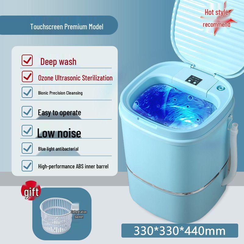 Compact Direct Drive Washing Machine for Dorms & Small Spaces – Ideal for Underwear, Socks & Baby Clothes