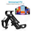 Universal Aluminum Bike/Motorcycle Phone Mount - 360° Adjustable Heavy-Duty Bracket for GPS Navigation