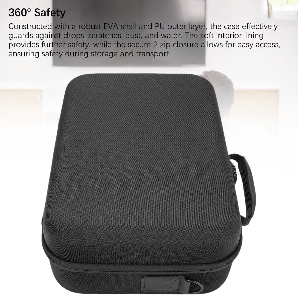 

With 2 Pockets Game Console Carrying Case Hard Shell Portable Travel Bag for Switch 2 Storage чорний