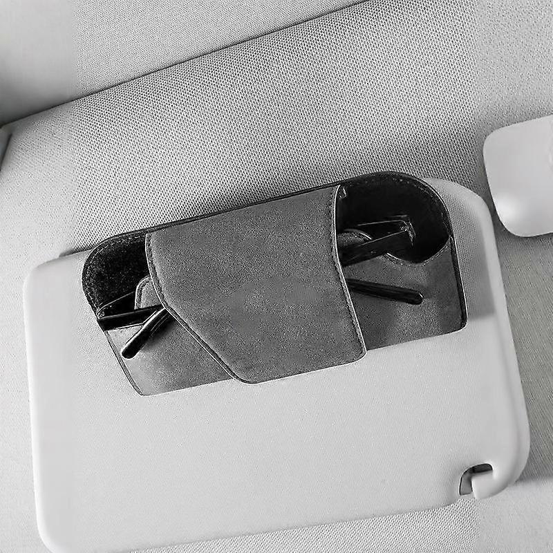 Auto-Sonnenbrillenhalter-Clip für Sonnenblende, Fahrzeug-Brillenaufbewahrungslösung für Fahrer, Wesentliches UV-Schutz-Zubehör