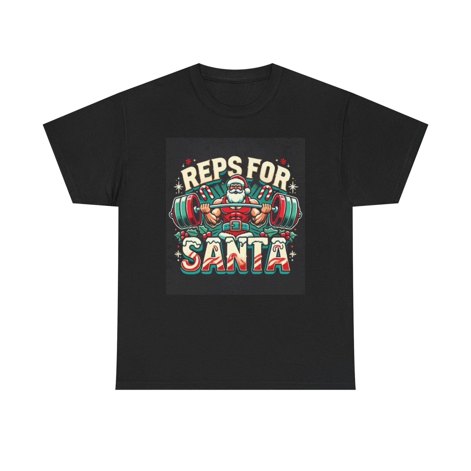 Men s and Women s T-shirts Reps For Santa Graphic L