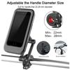 360 Degree Adjustable Waterproof Bicycle Phone Holder Universal Bike Motorcycle Handlebar Cell Phone Support Mount Bracket