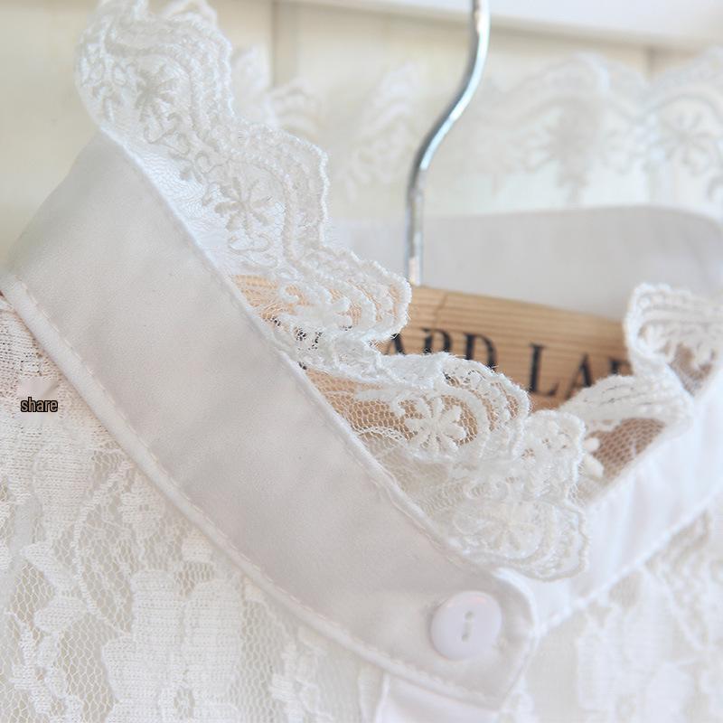 Korean Style Lace Stand Collar False Collars for Women - Versatile Autumn/Winter Fashion for Shirts