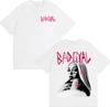 Singer Bad Gyal Album Graphic T-shirt Unisex's Women's Summer Cotton Y2K Clothing Breathable Hip Hop Round Neck Short Sleeve Top