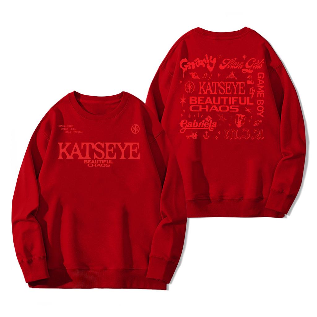 Damen Modisches Und Lässiges Langarm-Pullover-Sweatshirt mit Aufdruck