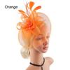 Church Kentuck-y Derby Pearl Mesh Flower Feather Fascinator Hat  for Women