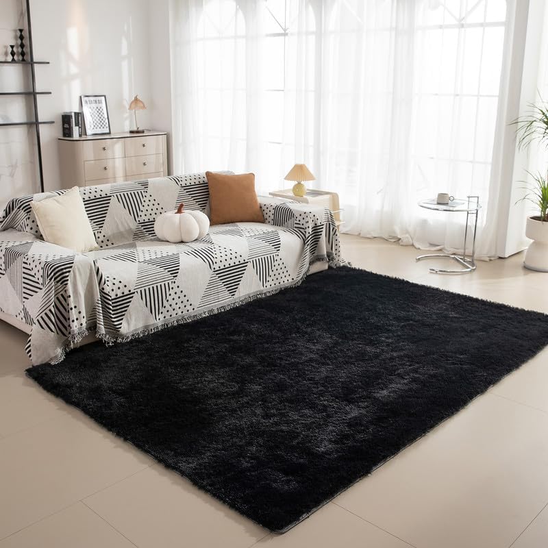 Tie-Dye Plush Carpet Living Room Room Decoration Carpet Soft Fluffy Children's Room Baby Crawling Mat Large Area Carpet