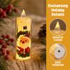 4pcs Battery Powered LED Candle Light Set Santa Claus Holiday Night Lights  Birthday Party
