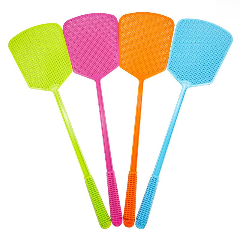 Durable Fly & Mosquito Swatter with Thickened Extended Handle, Non-Rotten Plastic, Large Manual Swatter for Household Use.