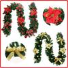 2.7M Christmas Artificial Green Garland Wreath Xmas Home Party DIY Christmas Decoration Pine Tree Rattan Hanging Decoration